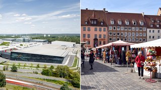 Collage NürnbergMesse und Ostermarkt Nürnberg