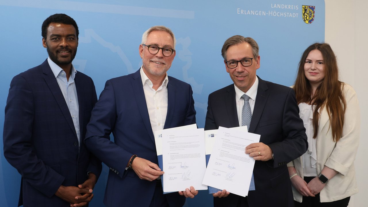 Unterzeichnung Kooperation IHK und Landkreis Erlangen-Höchstadt