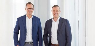 Die Pension-Solutions-Geschäftsführer Marc Sontowski (l.) und Tobias Bailer.
