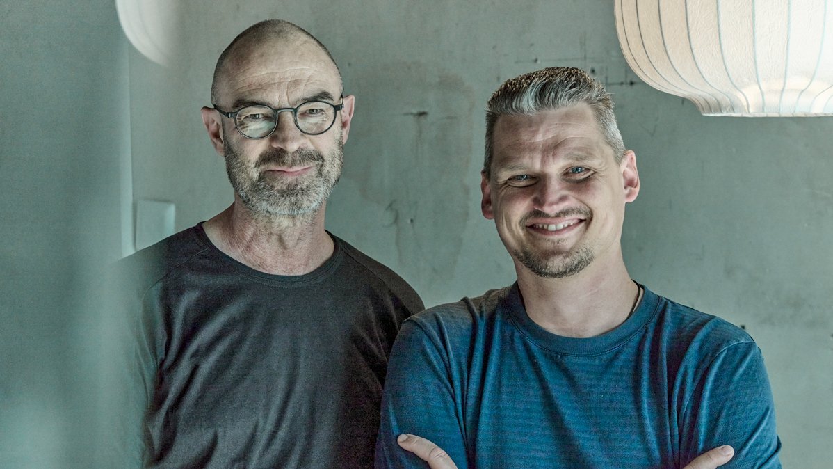 Thilo Dreyer (l.) und Harald Hochberger, Geschäftsführer der Dreyer Haustechnik GmbH in Erlangen.